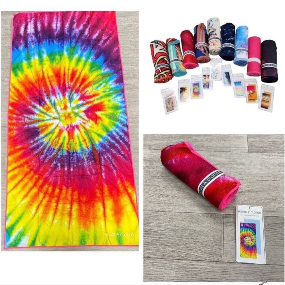 HOUSE OF CLOUDS NWT Microfiber Beach Towel “C”